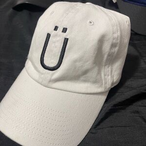 White Cap with Black Ü Embroidery nutrl